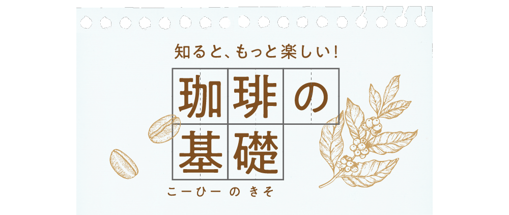 知るともっと楽しい　珈琲の基礎