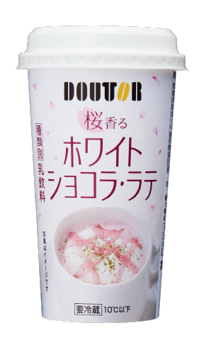 DOUTOR　桜香るホワイトショコラ・ラテ