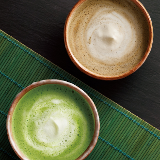 濃い贅沢ほうじ茶ラテ／濃い贅沢抹茶ラテ