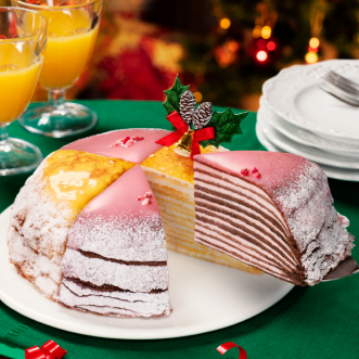 クリスマスミルクレープ