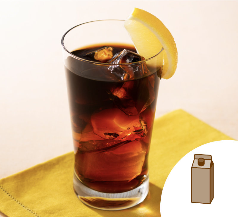 フルーツ香る♪コーヒーレモネード