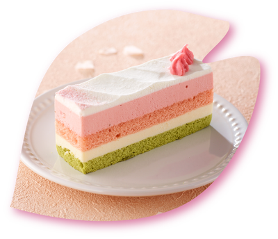 ふんわり香る　桜のケーキ