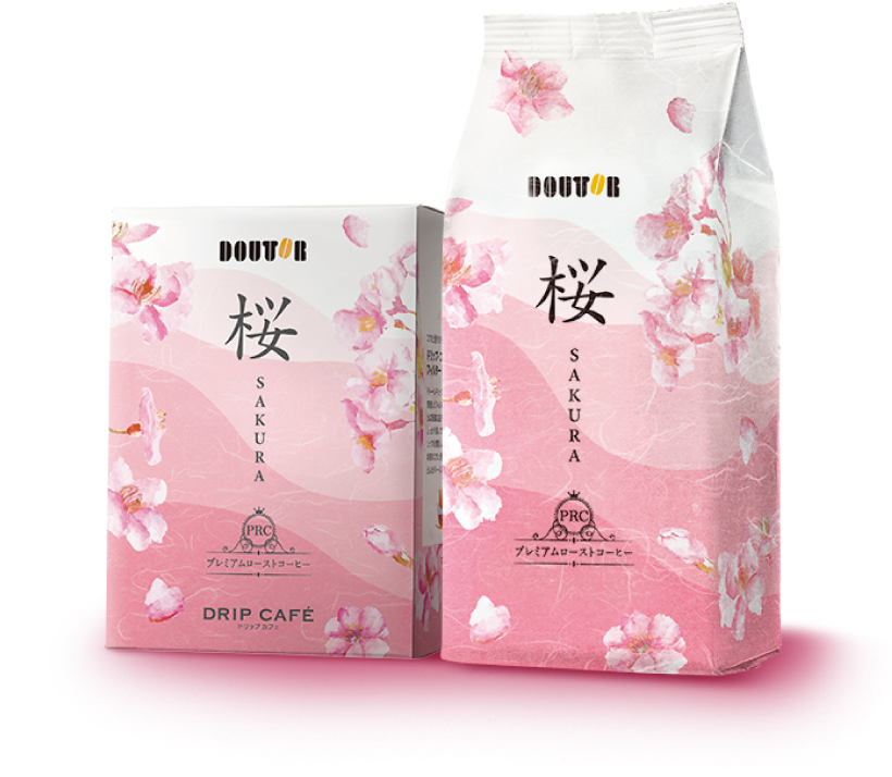 プレミアムローストコーヒー桜［SAKURA］ドリップカフェ5パック・200g粉