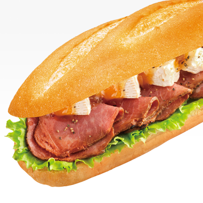 トリュフ香る ミラノサンド 炭火焼きローストビーフ ～カマンベールチーズ～