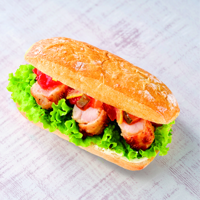 チャバッタサンド　グリルチキン＆カポナータソース