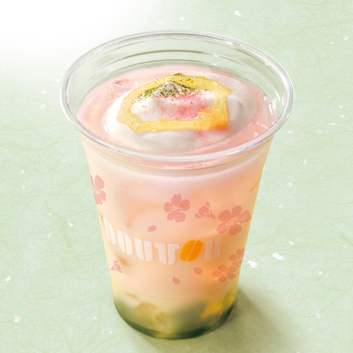 ゆず香る 抹茶わらびもちオレ～桜～