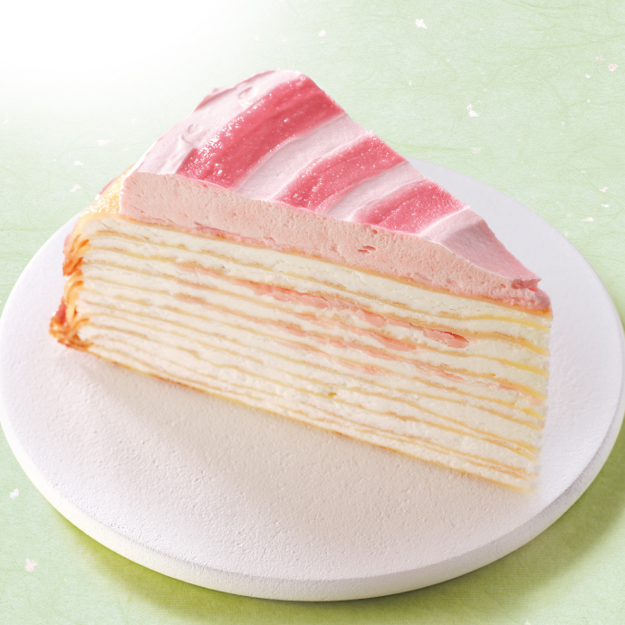 桜香るパリパリチョコミルクレープ